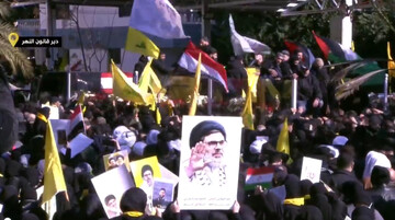Mourners throng funeral for martyr Hezbollah chief Safieddine